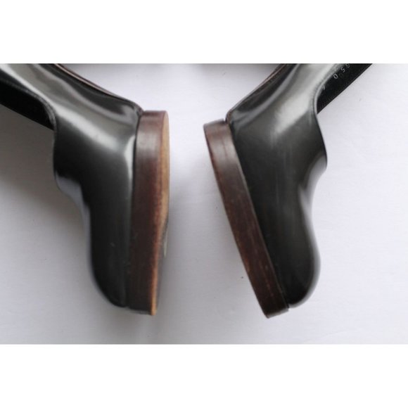 Gucci by Tom Ford 1998 F/W Runway Leather Pumps Dark Grey Size 6.5 Vintage - Picture 10 of 10